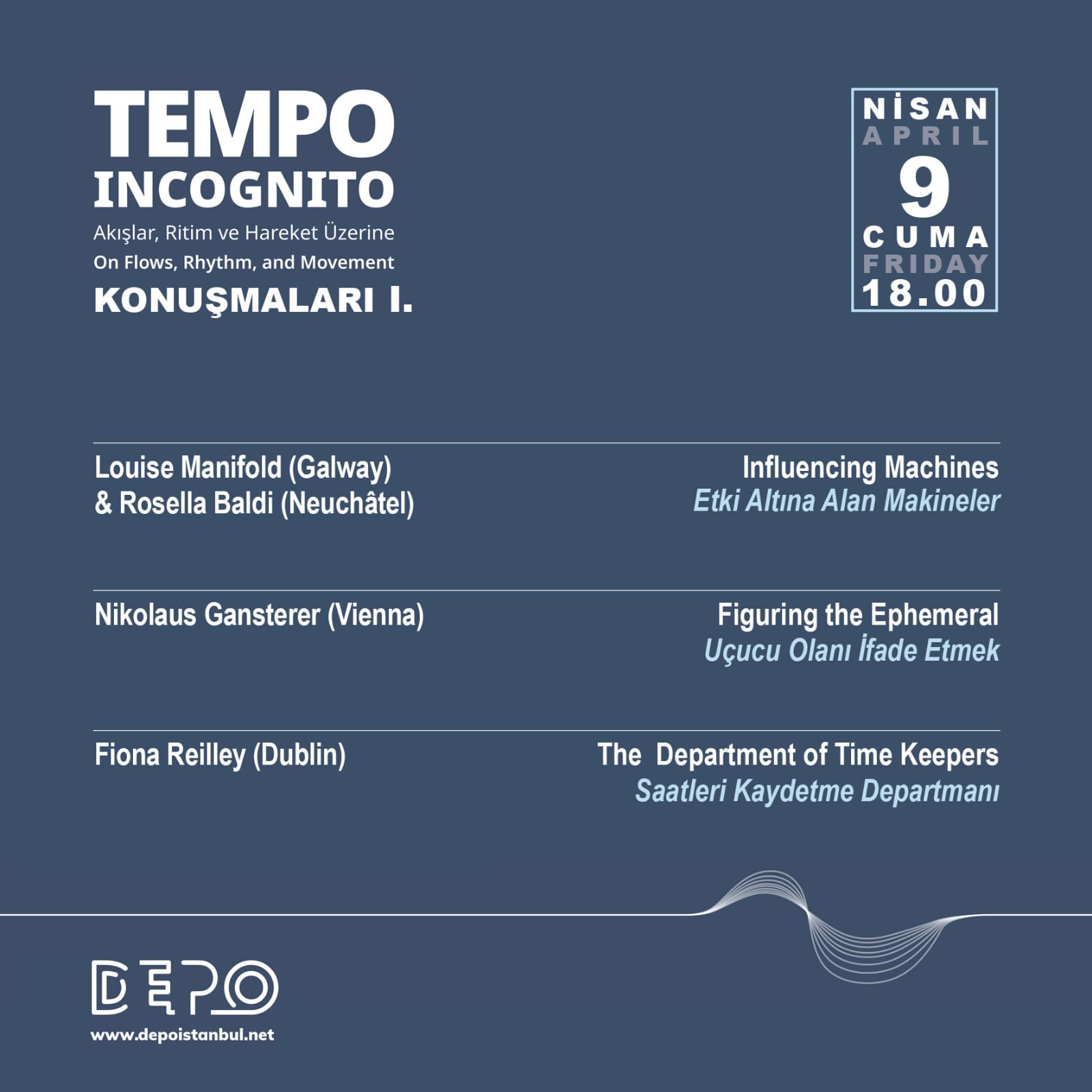 Tempo Incognito Talks 1 Flyer
