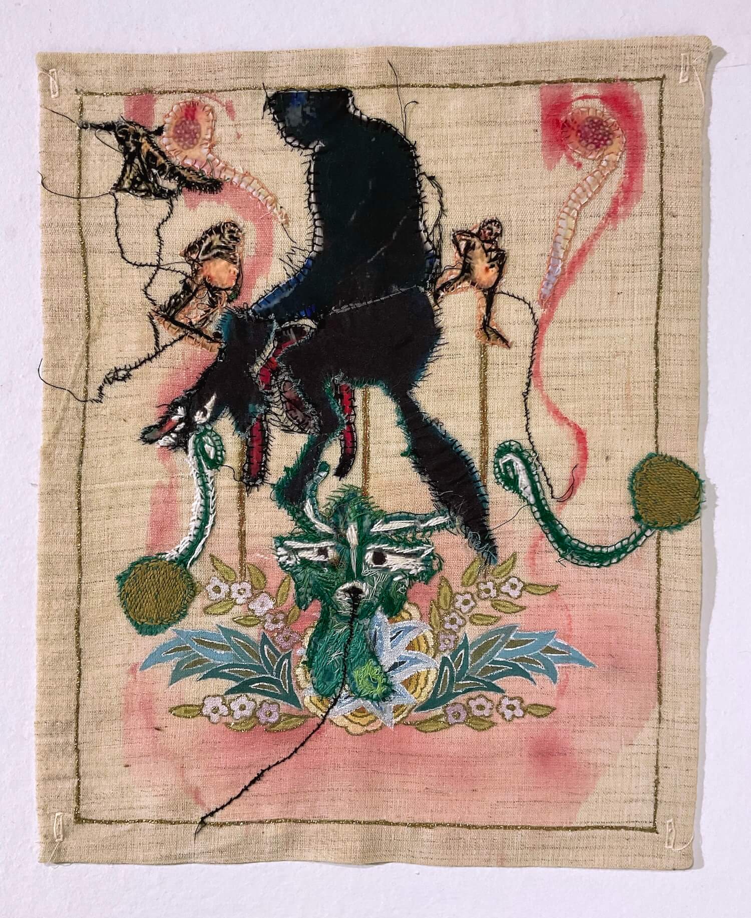 Artwork: Çinar Eslek (painted embroidery)